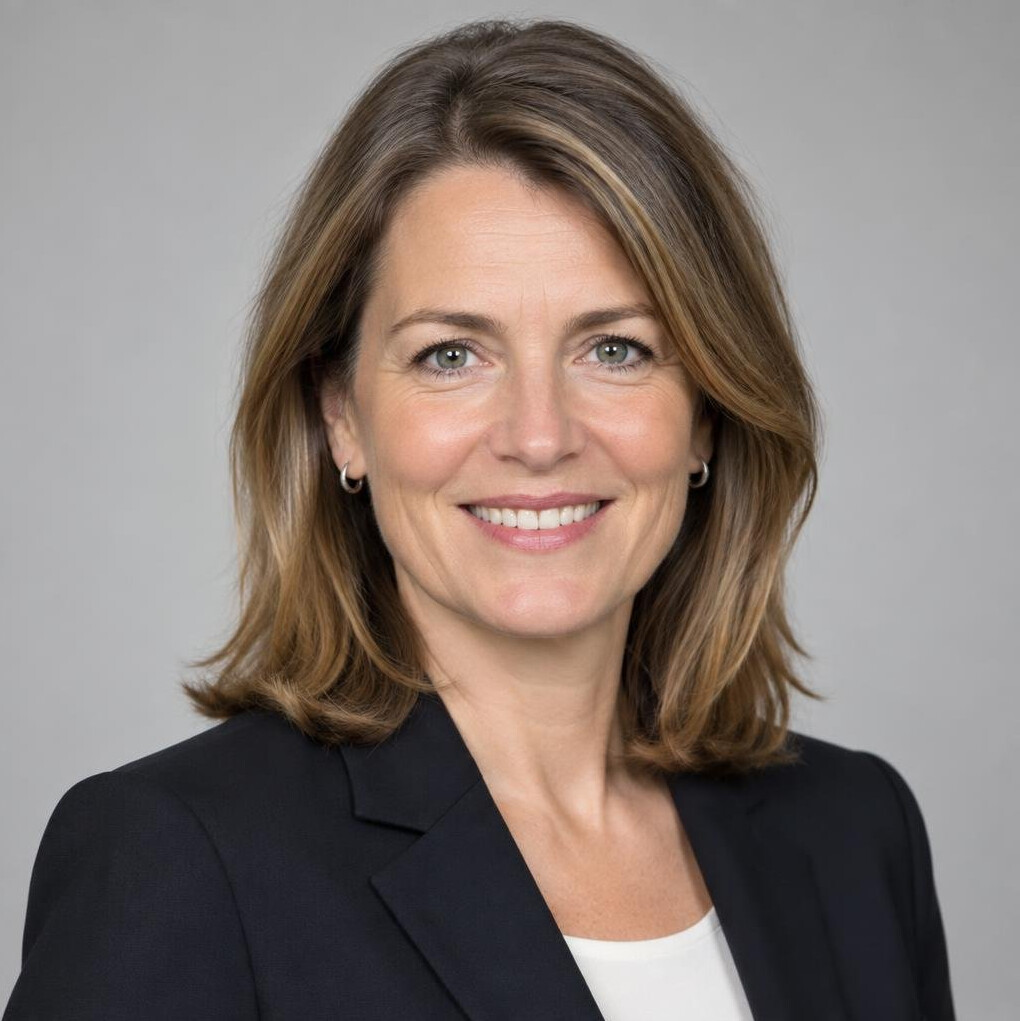 Portrait of a confident German woman in a blazer