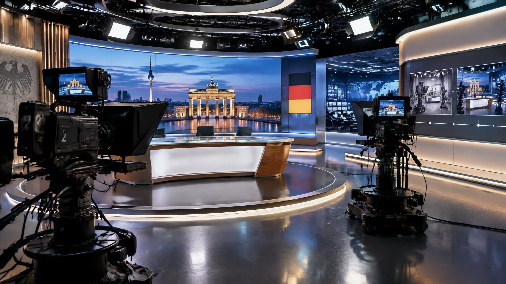 luxury german tv studio interior