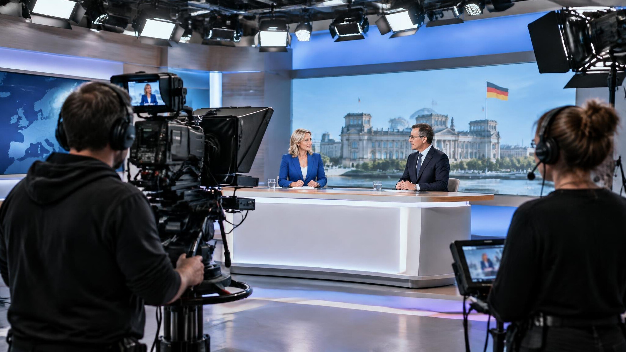 german tv studio broadcast