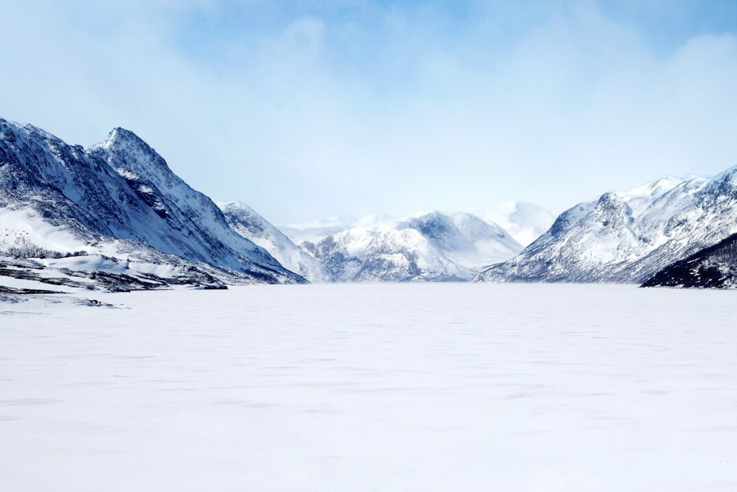 scandinavian landscape snow